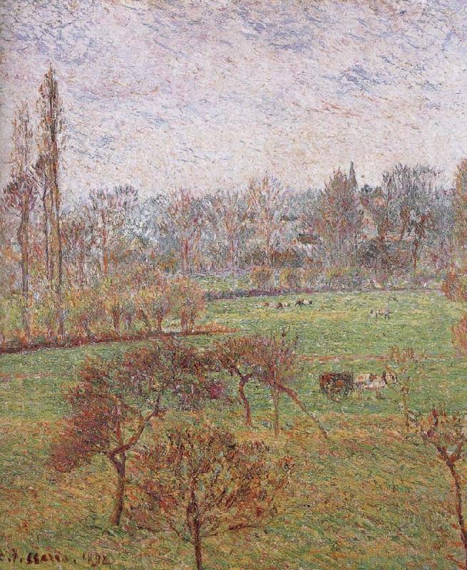 Camille Pissarro autumn morning oil painting image